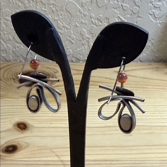 Silver and Artistic Earrings - Picture 5 of 5